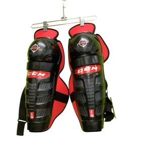 Used CCM YOUNG GUNS Senior Shin Guards Black 13" 11686-S000044994