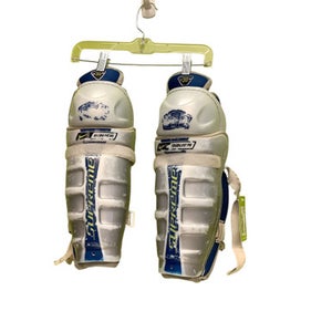 Used Bauer SUPREME Senior Shin Guards Grey 12" 11686-S000044995