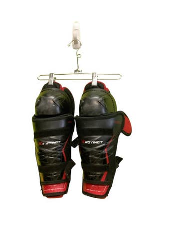 Used Bauer X INSTINCT Senior Shin Guards Black 12" 11686-S000044998