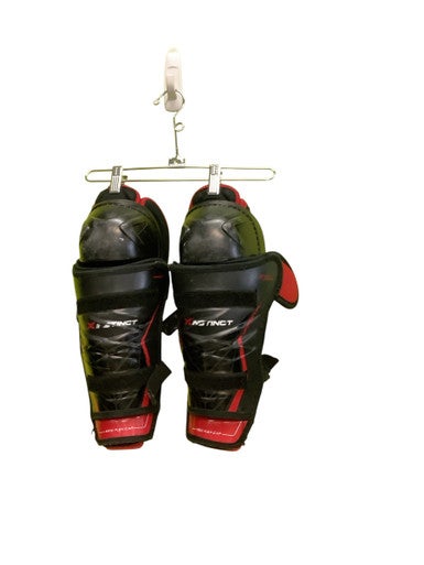 Used Bauer X INSTINCT Senior Shin Guards Black 12" 11686-S000044998