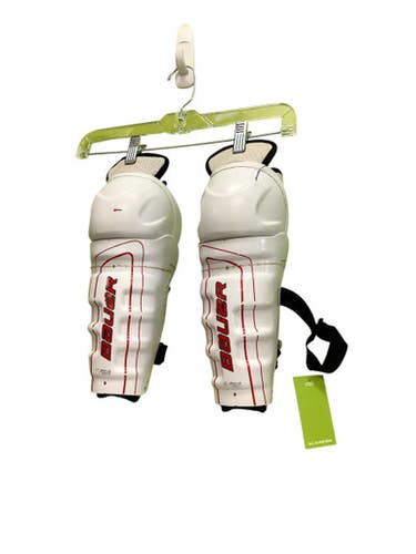 Used Bauer X Junior Shin Guards White 10" 11686-S000044999