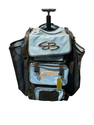 Used BoomBah BLUE ROLLED BAG BB/SB Player Wheeled Bag Royal Blue 11834-S000038601