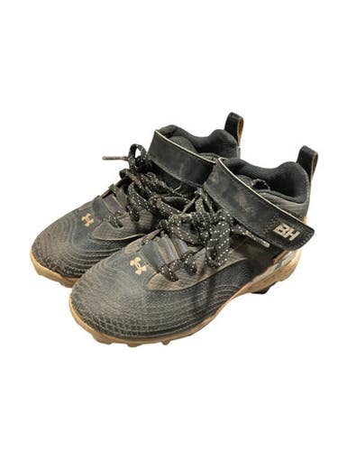 Used Under Armour BRYCE HARPER BB CLEATS BB/SB Cleats Black Youth 12.0 11834-S000038599