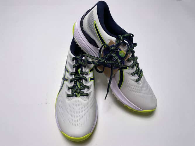Asics Gel-Kayano Ace 2 Golf Shoes White Navy Lime Men's SZ 10 (1111A209)