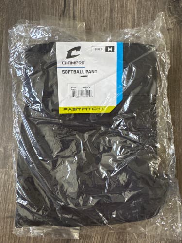 Black Kid's Youth Medium Champro Game Pants (New)