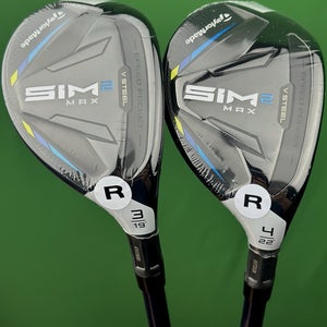 TaylorMade SIM2 Max Rescue Hybrid Set 3H - 19*, 4H - 22* Regular Flex w/ Covers