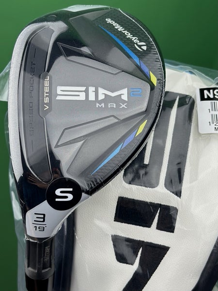 TaylorMade SIM2 Max Hybrid 3H 19* LEFT Hand Stiff Flex Ventus LH w/ Cover NEW
