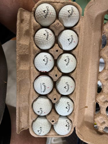 Callaway Chrome Soft Balls 12 Pack (1 Dozen) (Used)