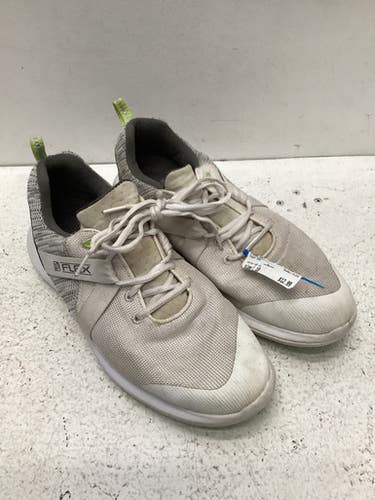 Used Foot Joy FLEX Mens Golf Shoes White Senior 10 11443-S000196938