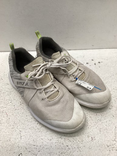 Used Foot Joy FLEX Mens Golf Shoes White Senior 10 11443-S000196938
