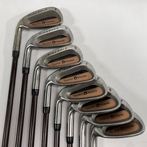 TaylorMade Firesole Iron Set 4-PW+SW Bubble L-60 60g Ladies Graphite Womens LH