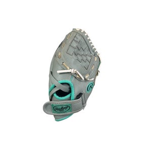 Used Rawlings PLAYER SERIES RH Throw Fastpitch Gloves Grey 11" 11833-S000165396