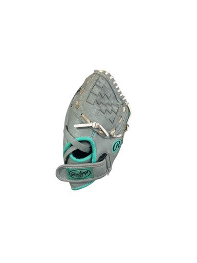 Used Rawlings PLAYER SERIES RH Throw Fastpitch Gloves Grey 11" 11833-S000165396