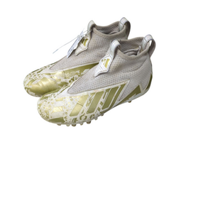 Used Adidas Jr FB Cleats White Junior 02.5 11833-S000165388