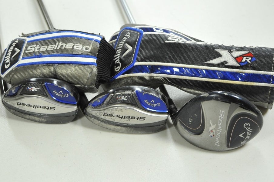 Callaway Steelhead XR 5 Fairway Wood, 4 and 5 Hybrids Set RH Regular Flex#173773