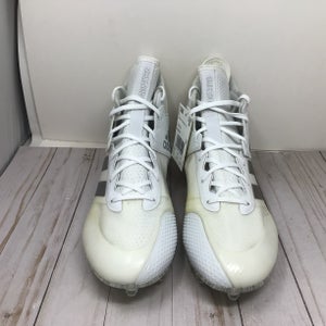 White Men's Size 13.0 Adult Adidas Adizero Natural High Top Molded Lacrosse Cleats (Used)