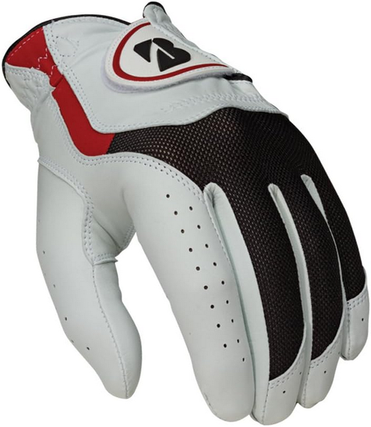 NEW Bridgestone E Glove White/Black/Red Mens Cadet Large Golf Glove (CL)