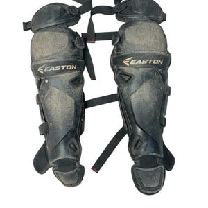 Used Easton QWIKFIT Catchers Leg Guards Black Intermed 11835-S000197467