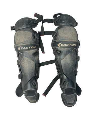 Used Easton QWIKFIT Catchers Leg Guards Black Intermed 11835-S000197467