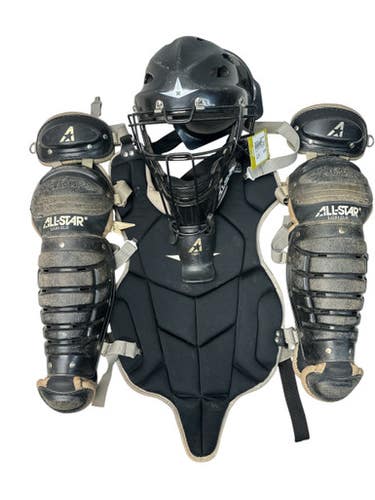 Used All Star LG912LS Catchers Chest Protector Black Youth 11835-S000197463