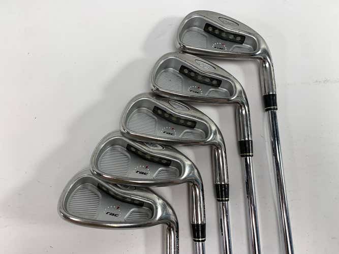 TaylorMade Rac OS 2005 Iron Set 5-9 T-Step Ultralite 90g Stiff Steel Mens RH