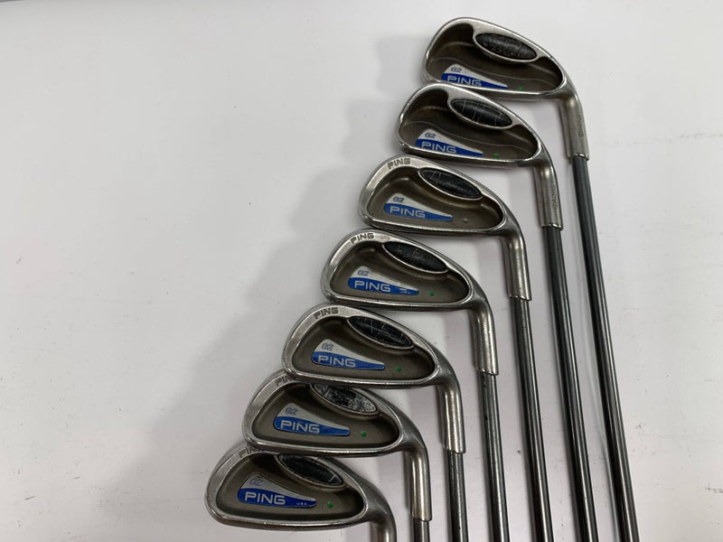 Ping G2 Iron Set 4-PW Green Dot 2* Up TFC 100 Regular Graphite Mens RH