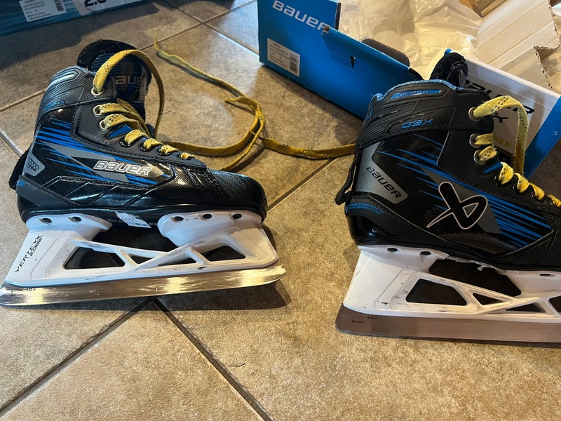 2024 Bauer GSX Hockey Goalie Skates Regular Width Size 1 (Used)