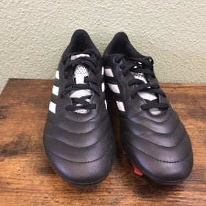 Black Men's Size 7.0 Adidas Goletto Black White Red Molded Soccer Cleats (Used)