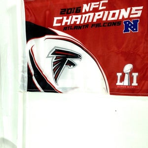 Atlanta Falcons 2016 NFL NFC Champions NOS Car Flag (New)