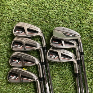 TaylorMade M6 5-PW,AW Iron Set Regular Flex Right KBS MAX 85g Steel  (Used)