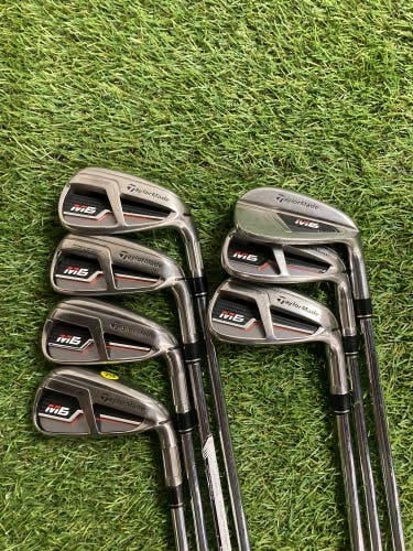 TaylorMade M6 5-PW,AW Iron Set Regular Flex Right KBS MAX 85g Steel  (Used)