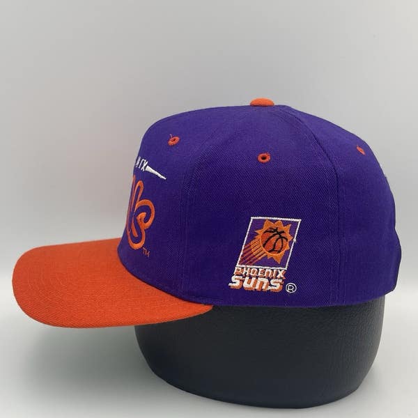 Vintage 90s Phoenix Suns Starter Bubble Logo NBA Snapback Wool Hat