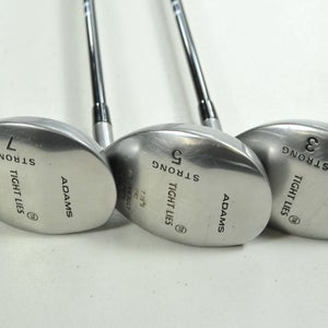 Adams Tight Lies 3, 5, 7 Fairway Wood Set Stiff Flex Right Graphite # 201052