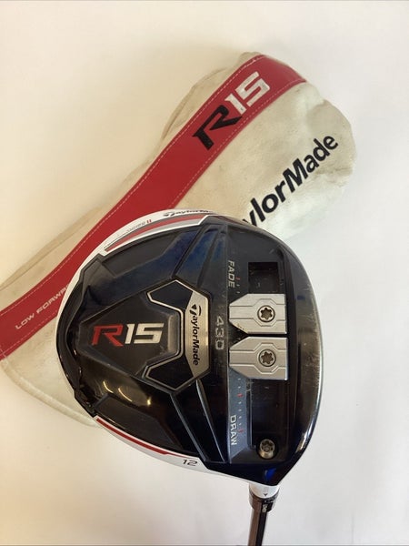 TaylorMade R15 Driver 12* With Speeder 757 Evolution Regular Graphite Shaft 44