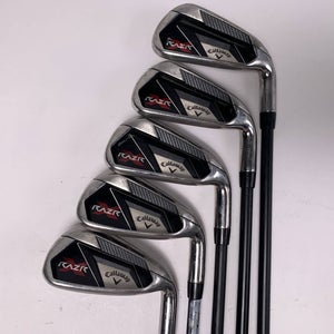 Callaway Razr X Iron Set 5-PW Regular Graphite Mens RH No 9 iron