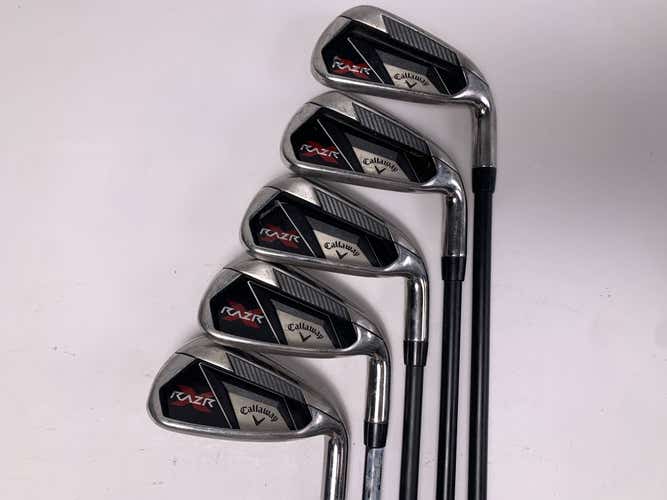 Callaway Razr X Iron Set 5-PW Regular Graphite Mens RH No 9 iron