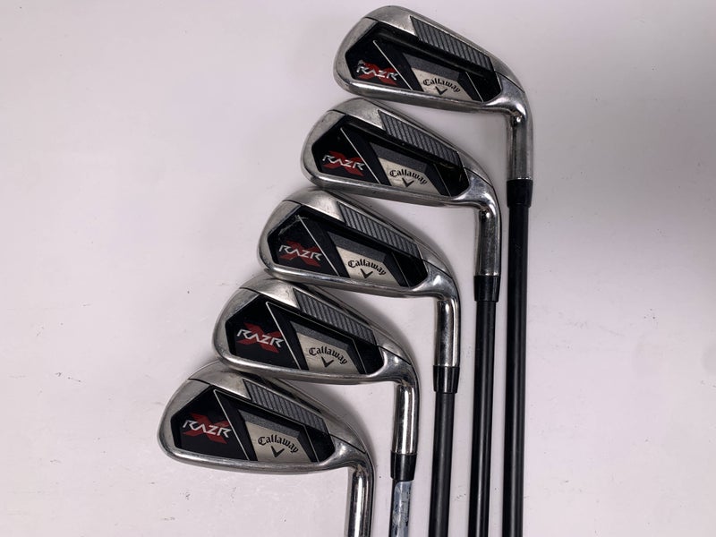 Callaway Razr X Iron Set 5-PW Regular Graphite Mens RH No 9 iron