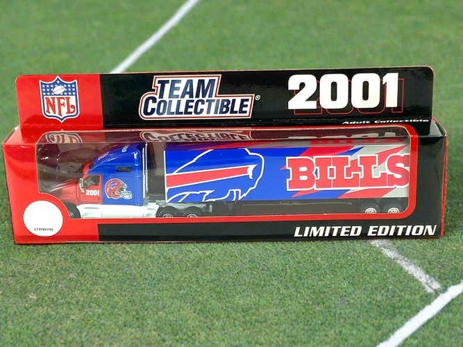 Buffalo Bills Vintage NOS 2001 Limited Edition 1:80 Scale NOS Kenworth Tractor Trailer (New)