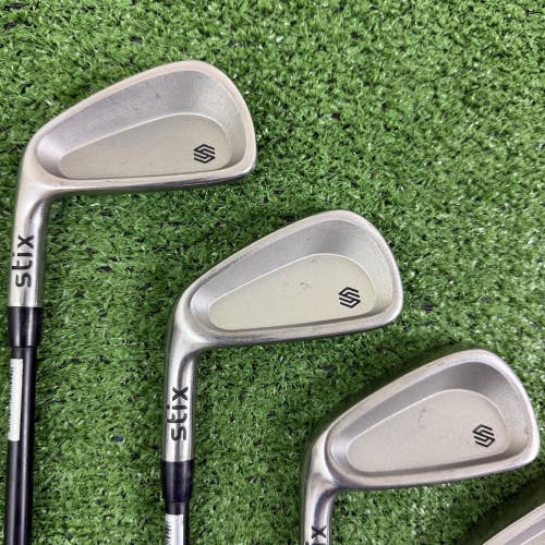 STIX 2022 Silver Iron Set 5-PW Stiff Flex Graphite Left Handed +1/2 Long