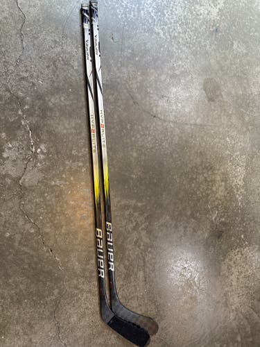 2 hockey sticks