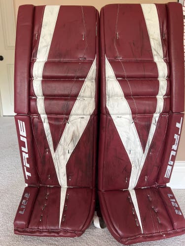 33" + 2 True L12.2 Goalie Leg Pads - Full Set (Used)