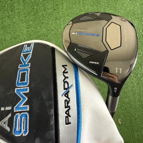 Callaway Paradym Ai Smoke Max 11 Fairway Wood 27 Regular Flex Cypher Fifty 5.5