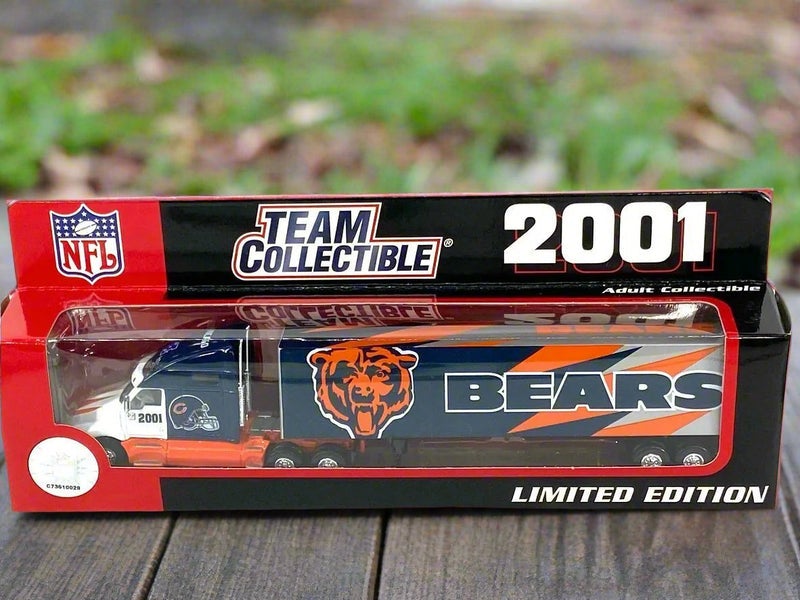 Chicago Bears Vintage 2001 Limited Edition 1:80 Scale Kenworth NOS Tractor Trailer (New)