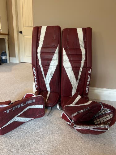 33" + 2 True L12.2 Goalie Leg Pads - Full Set (Used)