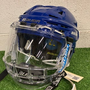 Blue Medium Bauer Re-Akt 150 Helmet (Used)