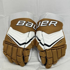 Like New Bauer Vapor Shift Pro Gloves - Vegas Gold/White color