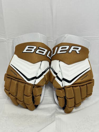 Like New Bauer Vapor Shift Pro Gloves - Vegas Gold/White color