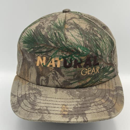 Vintage Natural Gear Camouflage Snapback Hunting Hat Cap Rare