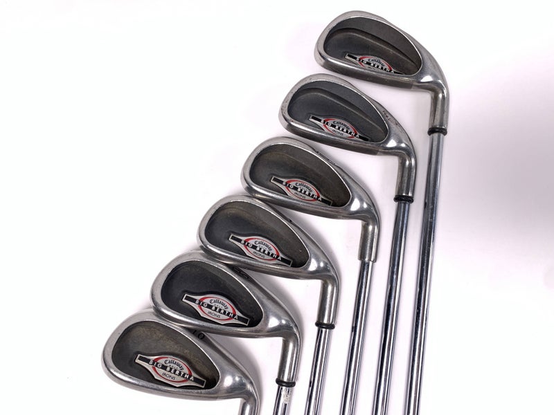 Callaway Big Bertha 2002 Iron Set 4-8+PW Big Bertha Uniflex Steel Mens RH