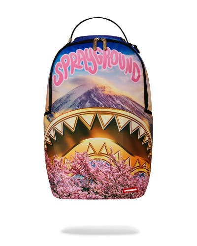 Sprayground Vivid Cherry Blossoms DLXR Backpack Multicolor Shoulder Strap GBS114